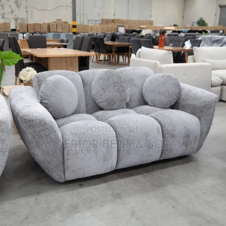2 Seater Bubble Sofa With Bolster Pillows: Free Delivery