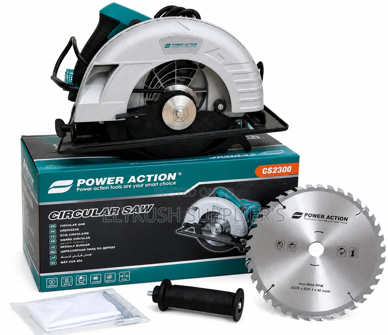 2300w Circular Saw 235mm Electric Wood Cutting Machine