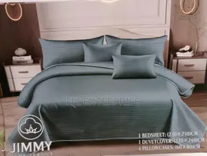 6-Piece Heavy Cotton Duvet Cover Set – 5×6, 6×6 6×7 | 4 Pillowcases