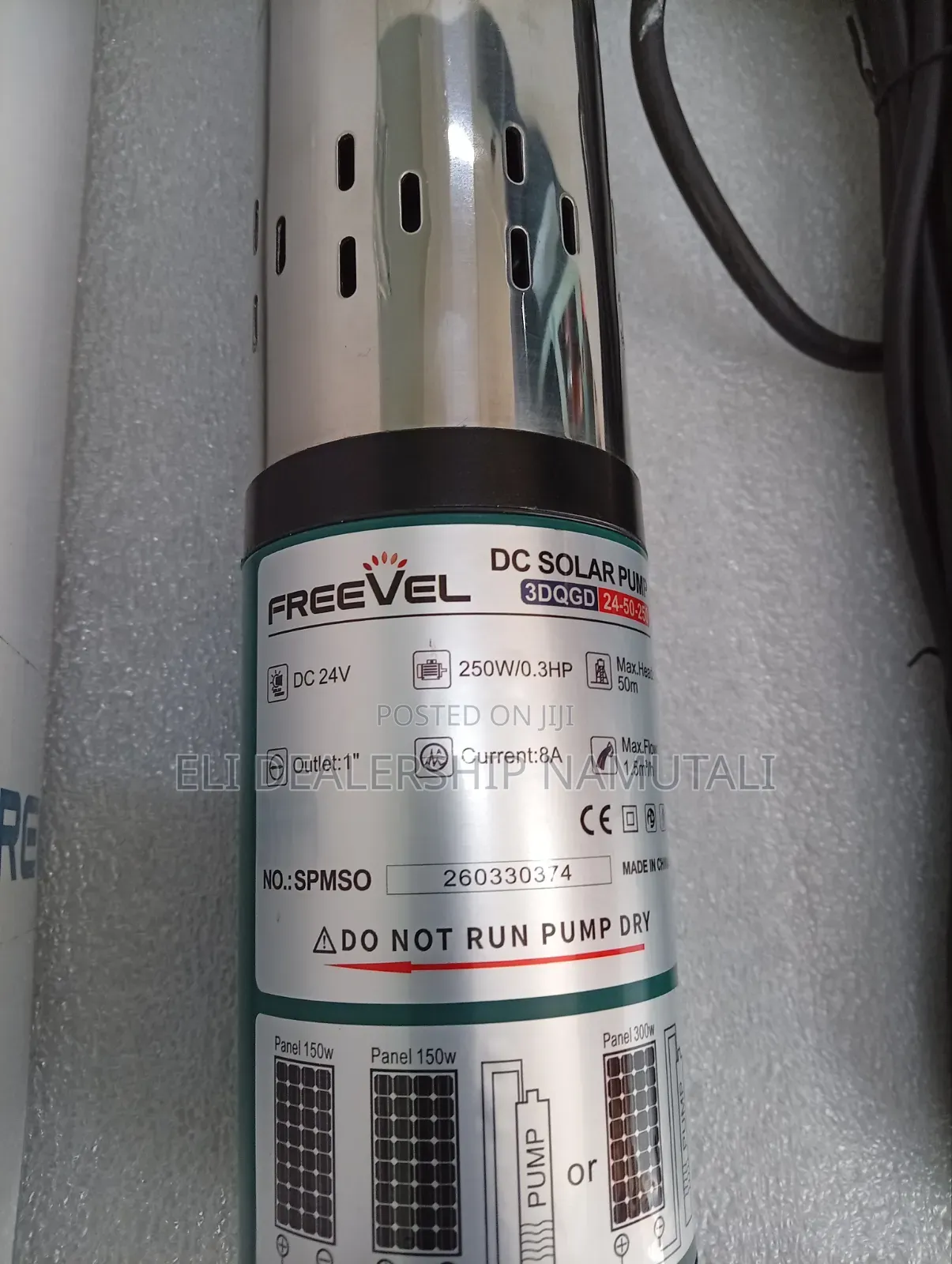 Energy Saving 24v Solar Submersible Water Pump for Home, Farm Garden