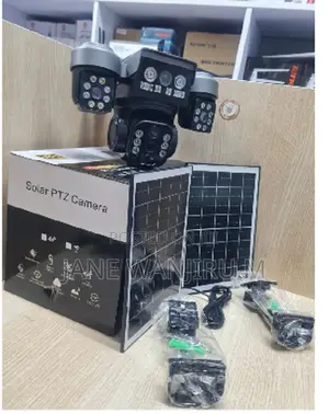 New V380 4g Smart Solar Camera With Triple Lens Color Night Vision