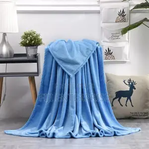 Plain Coral Fleece Throw Blanket – 3 Sizes | Ultra-Soft Cozy