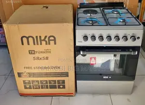 Mika Standing Cooker, 58cm X 58cm, 3 Gas 1e Mst58u31e3slem