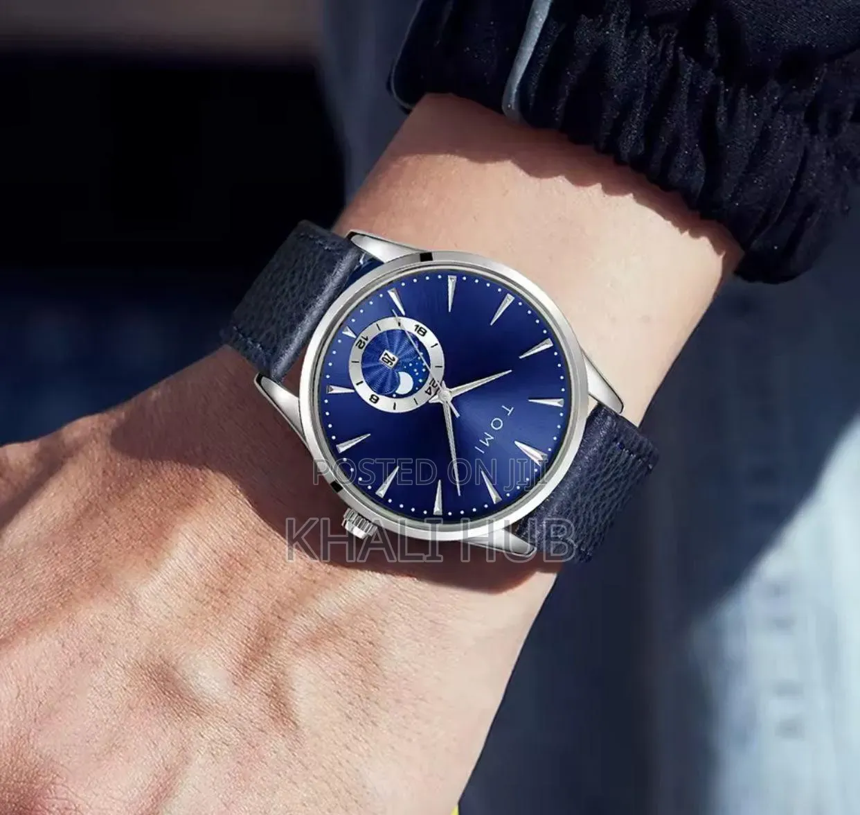 Tomi Genuine Leather Gents Watch T024
