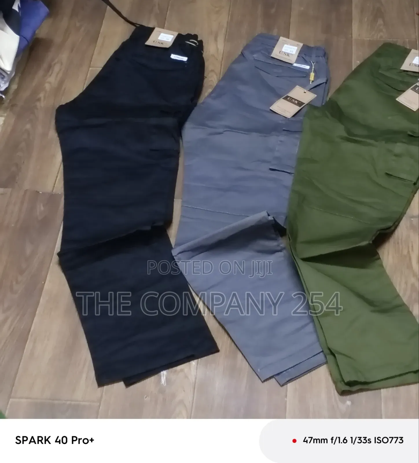 Quality Casual Designer Plain Double Side Pocket Straight Cargo Pants