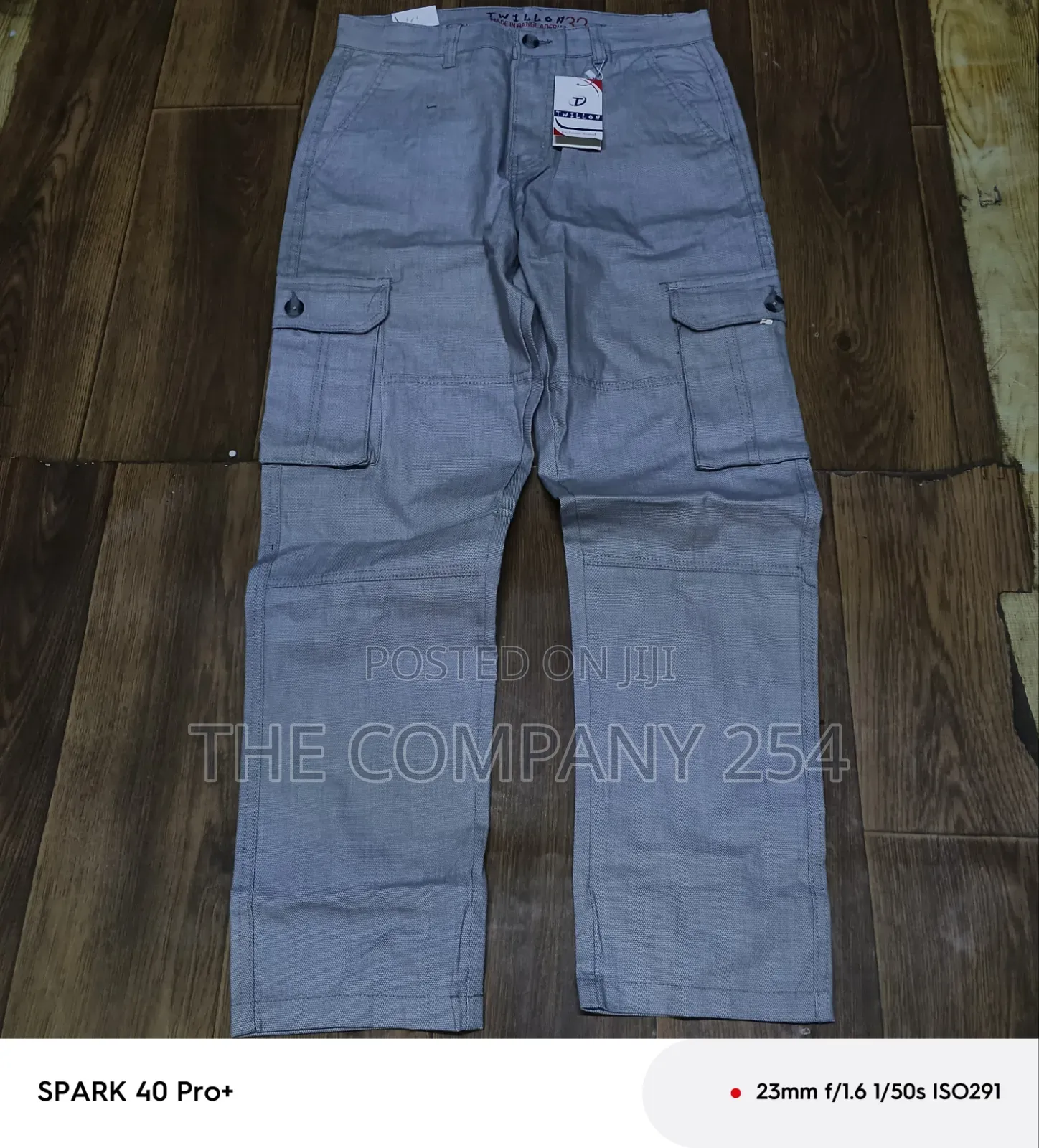 Quality Casual Designer Plain Double Side Pocket Straight Cargo Pants