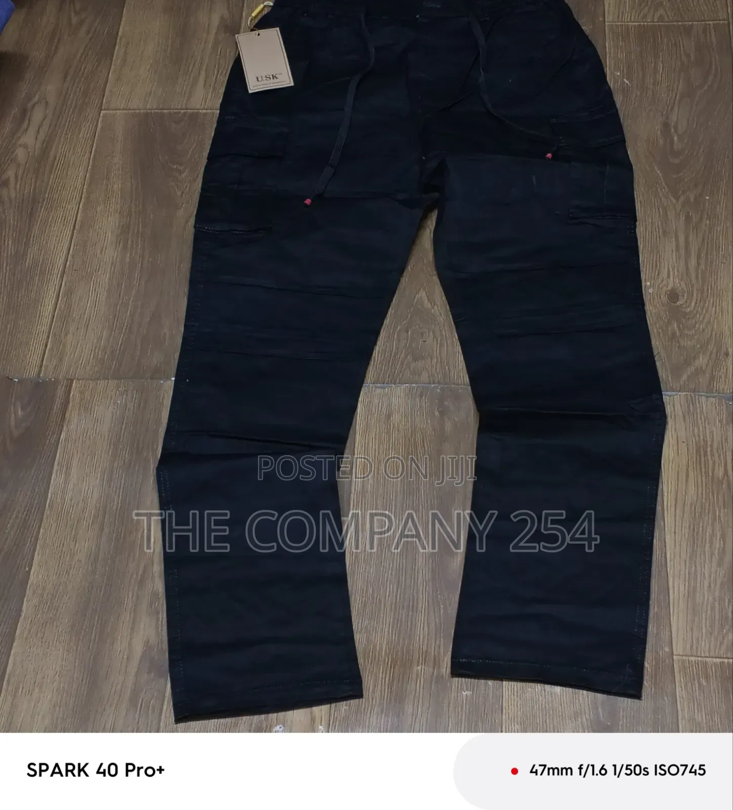 Quality Casual Designer Plain Double Side Pocket Straight Cargo Pants