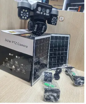 New V380 4g Ai Human Detection Triple Lens Solar CCTV Camera