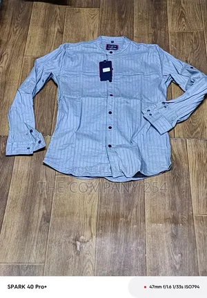 Quality Casual Longsleeved Chinese Collar Stretch Shirts