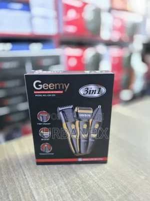 Geemy 3 in 1 Rechargeable Shaver and Trimmer Set With Nose Trimmer