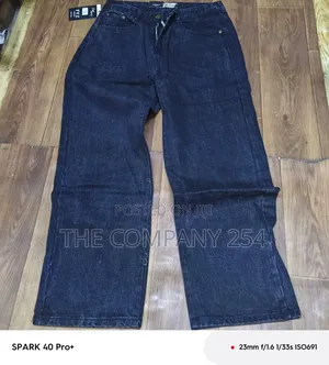 Quality Casual Designer Plain Men Baggy Denim Jeans