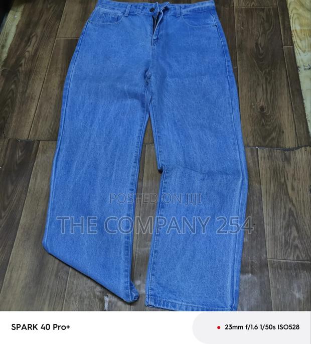 Quality Casual Designer Plain Men Baggy Denim Jeans - thumbnail 3