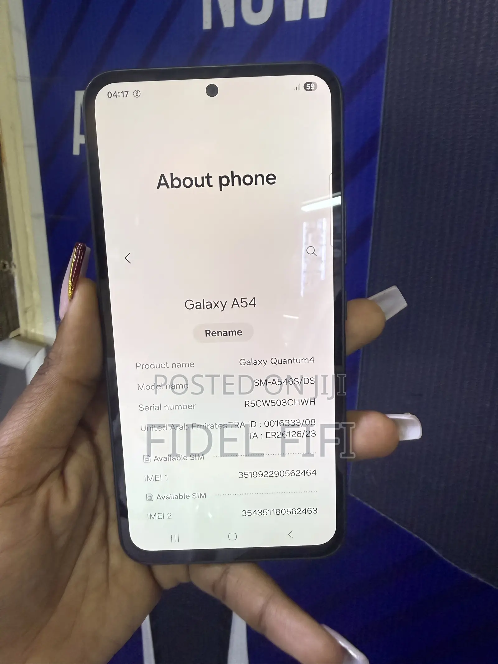 Samsung Galaxy A54 128 GB White