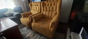 Classic Kingsize Royal Velvet Wingback Chair
