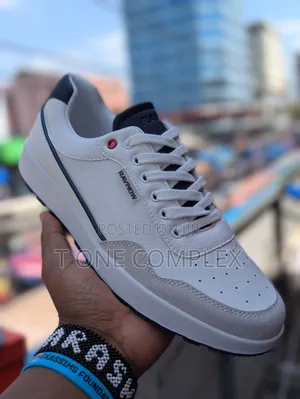 Original Ravenow Mens White Leather Sneakers Casual Shoes