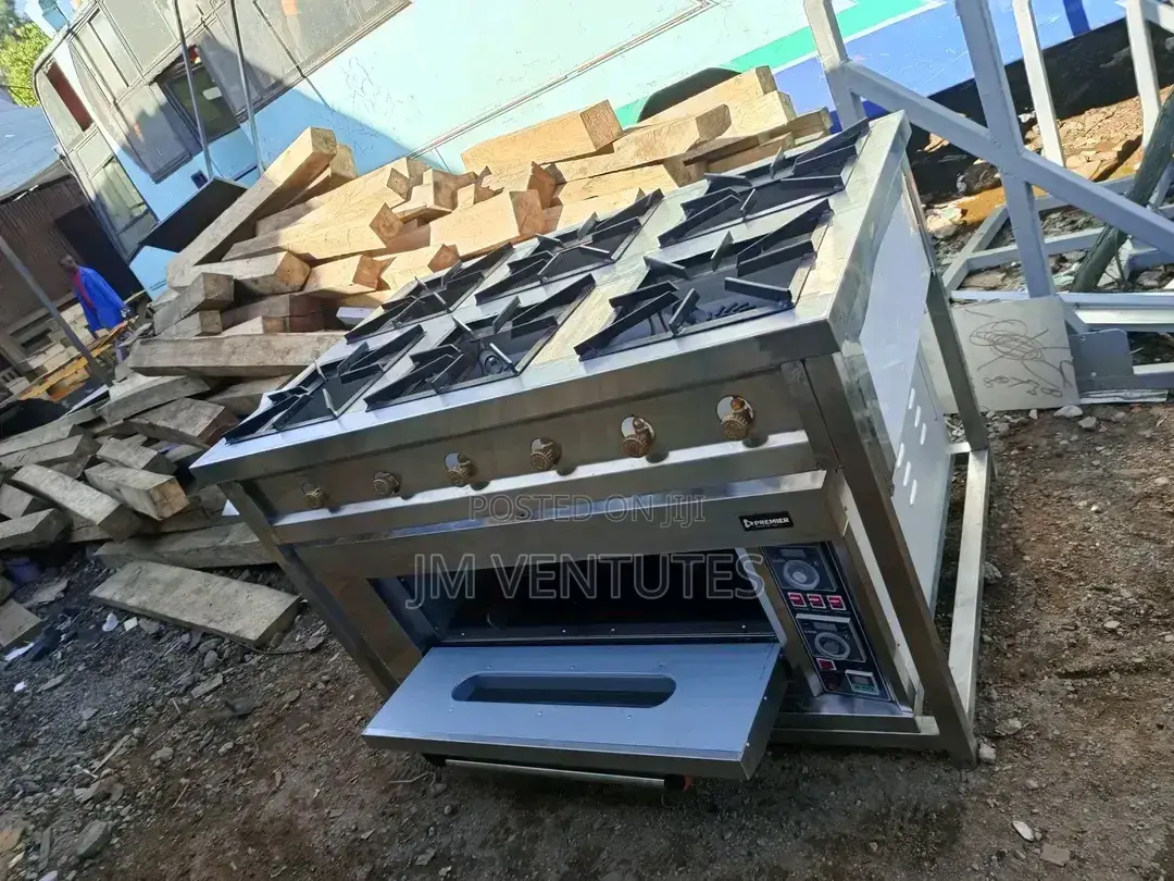 Combined Cooker Unit(Six Burner and a Single Deck Oven