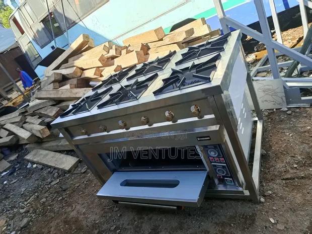 Combined Cooker Unit(Six Burner and a Single Deck Oven