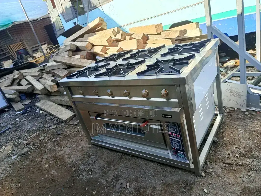 Combined Cooker Unit(Six Burner and a Single Deck Oven