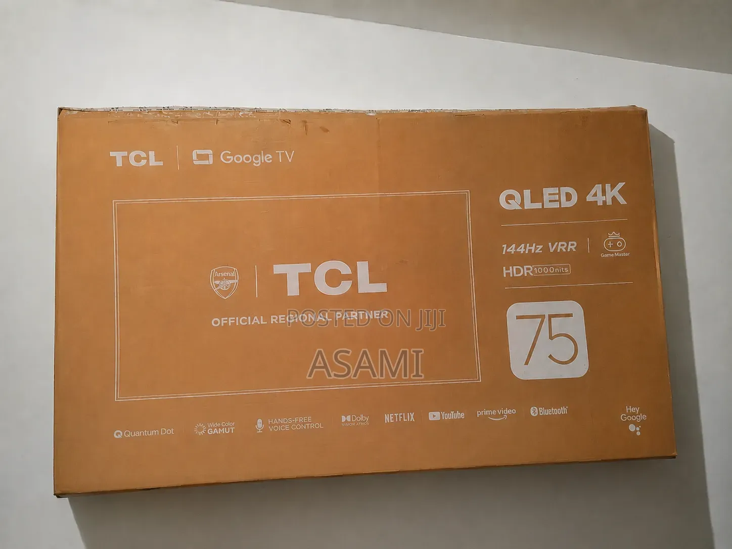 TCL Qled Smart Google 144hz 75inch