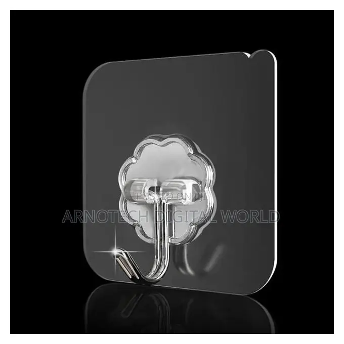 10pcs Strong Self Adhesive Transparent Wall Sticker Hooks