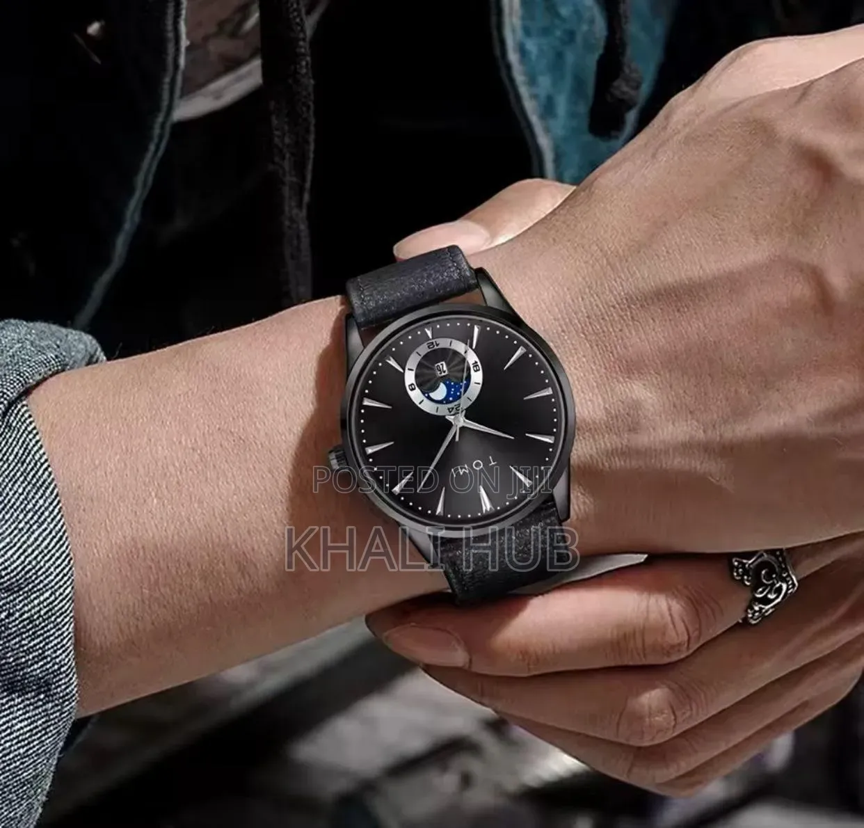 Tomi Gents Watch With Moon Display T024