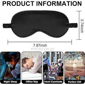 Silk Sleep Mask Pure Satin Eye Mask for Sleeping Blackout Blindfold