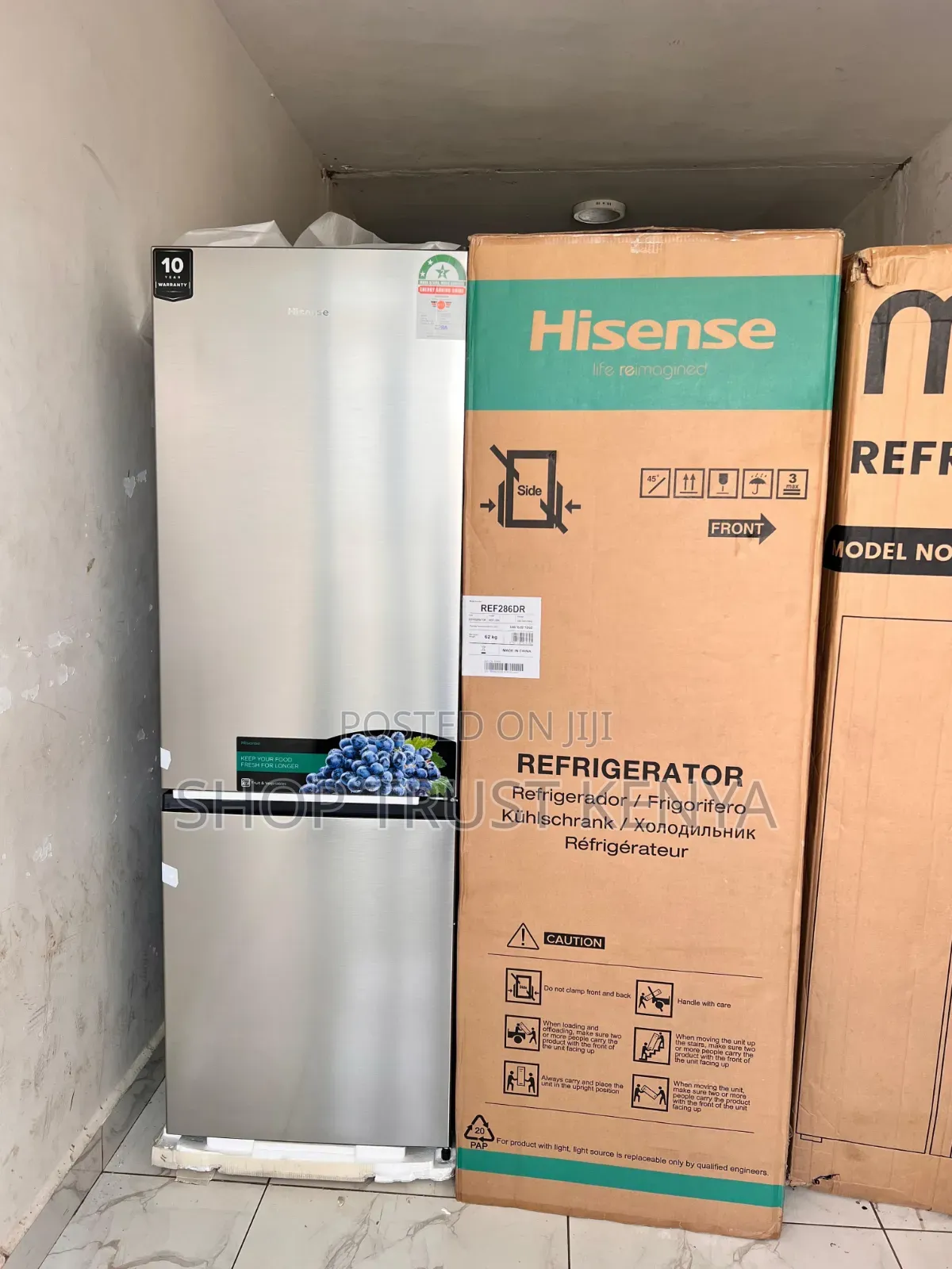 *Hisense 292l Bottom Freezer Fridge