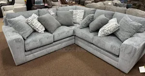 Grey 5 Seater L-Shaped