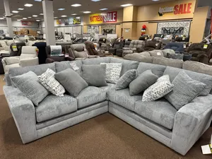 Grey 5 Seater L-Shaped