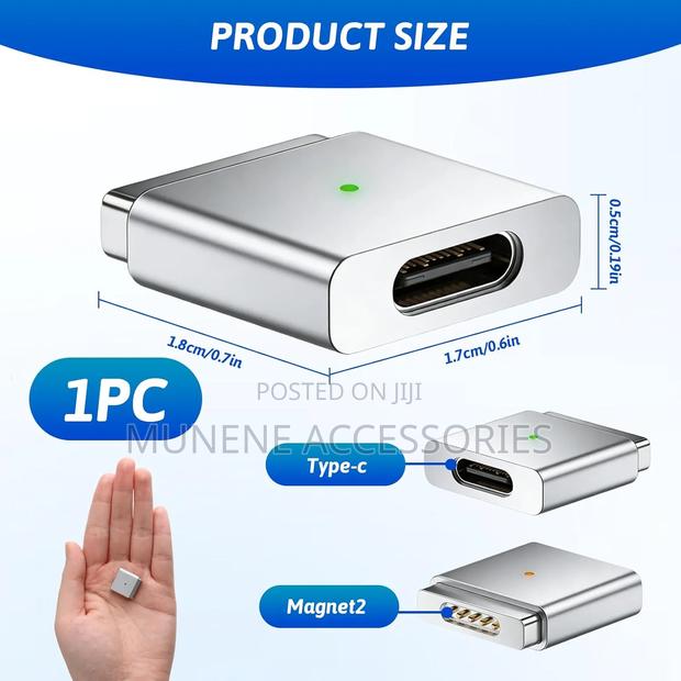 Usb C To Magnetic Adapter For Magsafe 2 Pd 100w Type C Power Converter