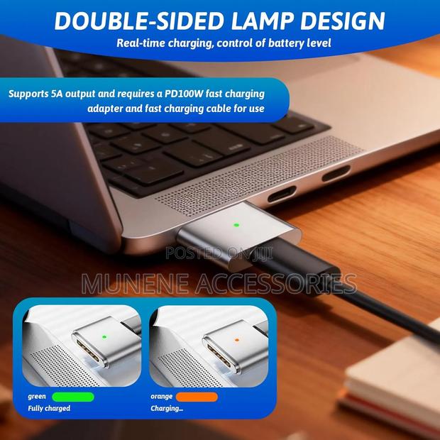 Usb C To Magnetic Adapter For Magsafe 2 Pd 100w Type C Power Converter - thumbnail 3