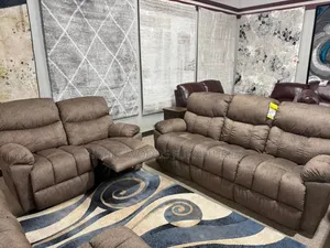 Brown 5 Seater Recliner Seat