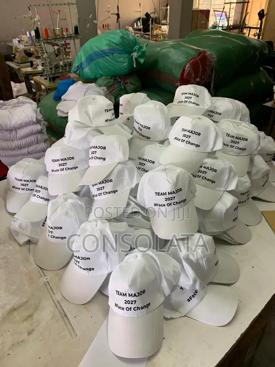 Campaign Caps and T-Shirts