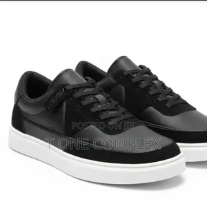 Quality Adidas Leather Casual Sneakers Black White Sole
