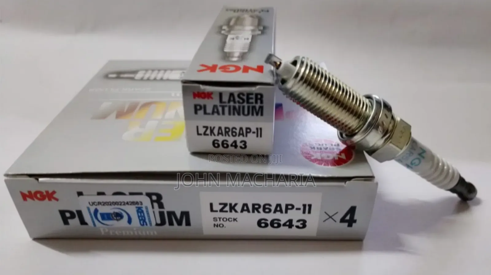 Genuine Laser Iridium Sparkplugs Part No Lzkar6ap - 11, 6643 Renault