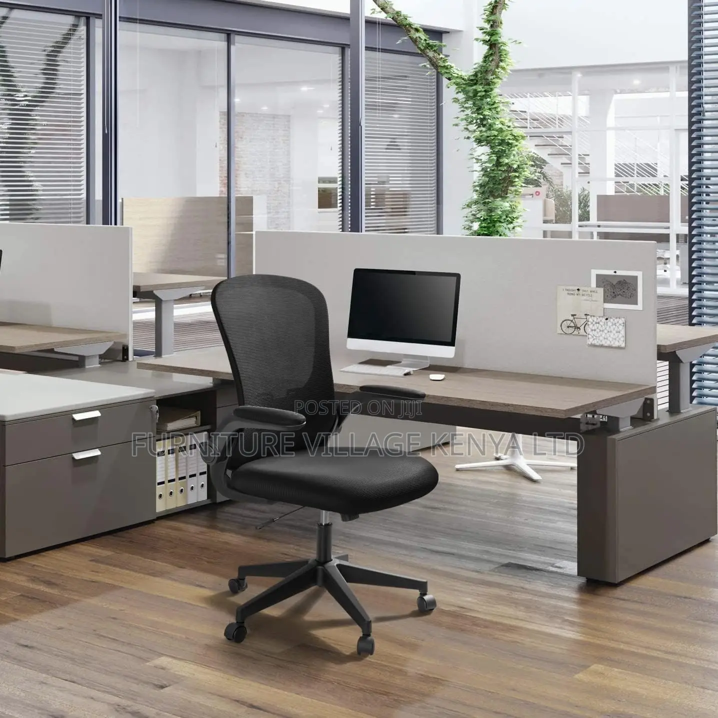 Ergonomic Mesh Bow-Shaped Chair