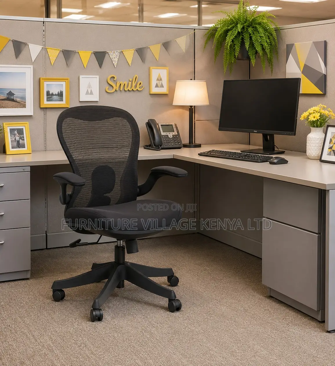 Ergonomic Mesh Bow-Shaped Chair