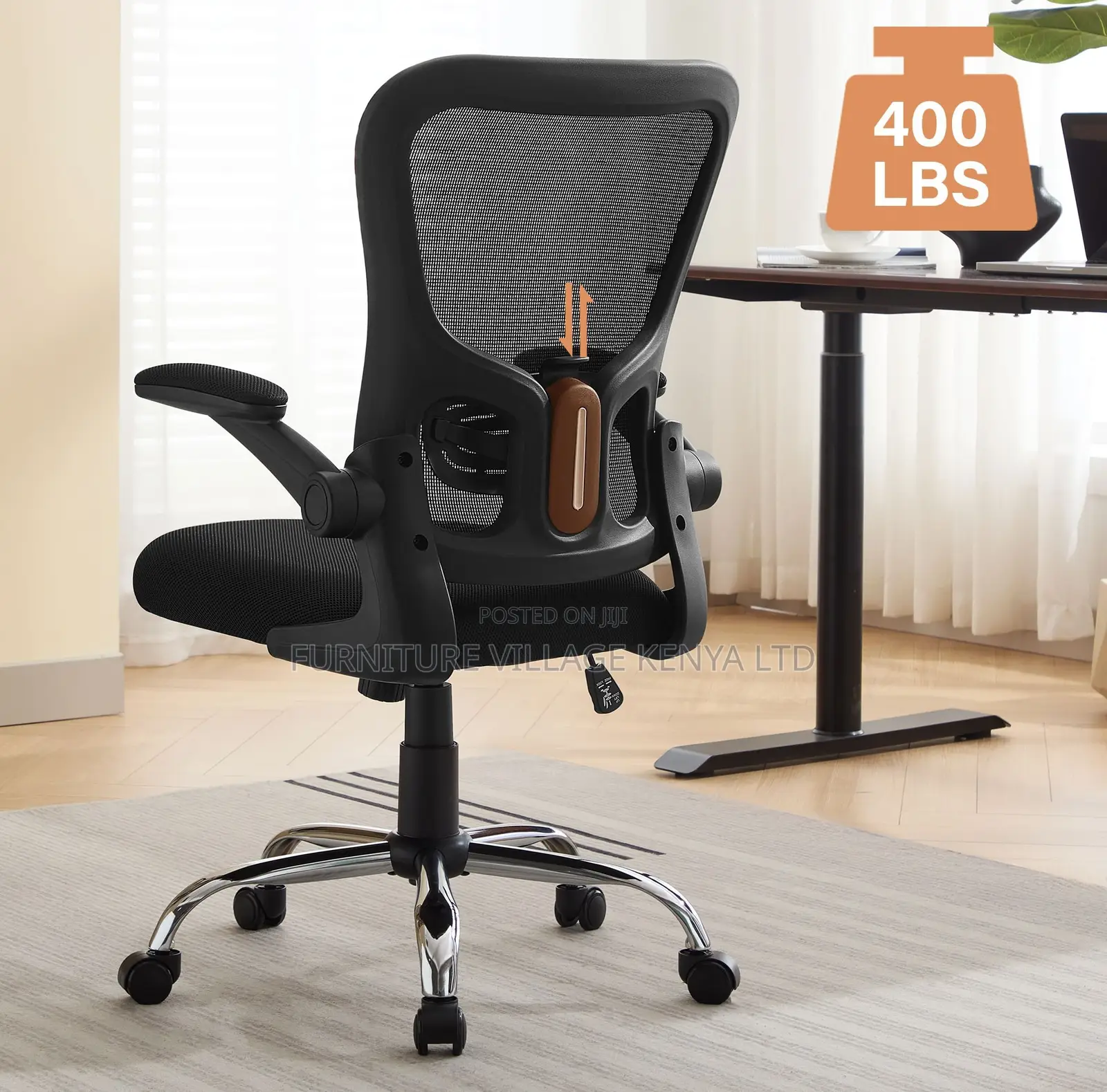 Ergonomic Mesh Bow-Shaped Chair