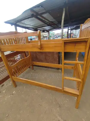 Brown Double Decker Bunk Bed