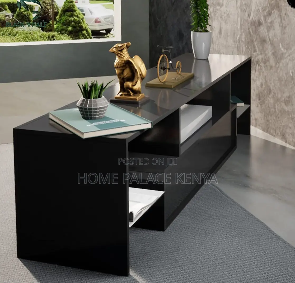 Tv Stand: Wooden Tv Storage With Led Lights