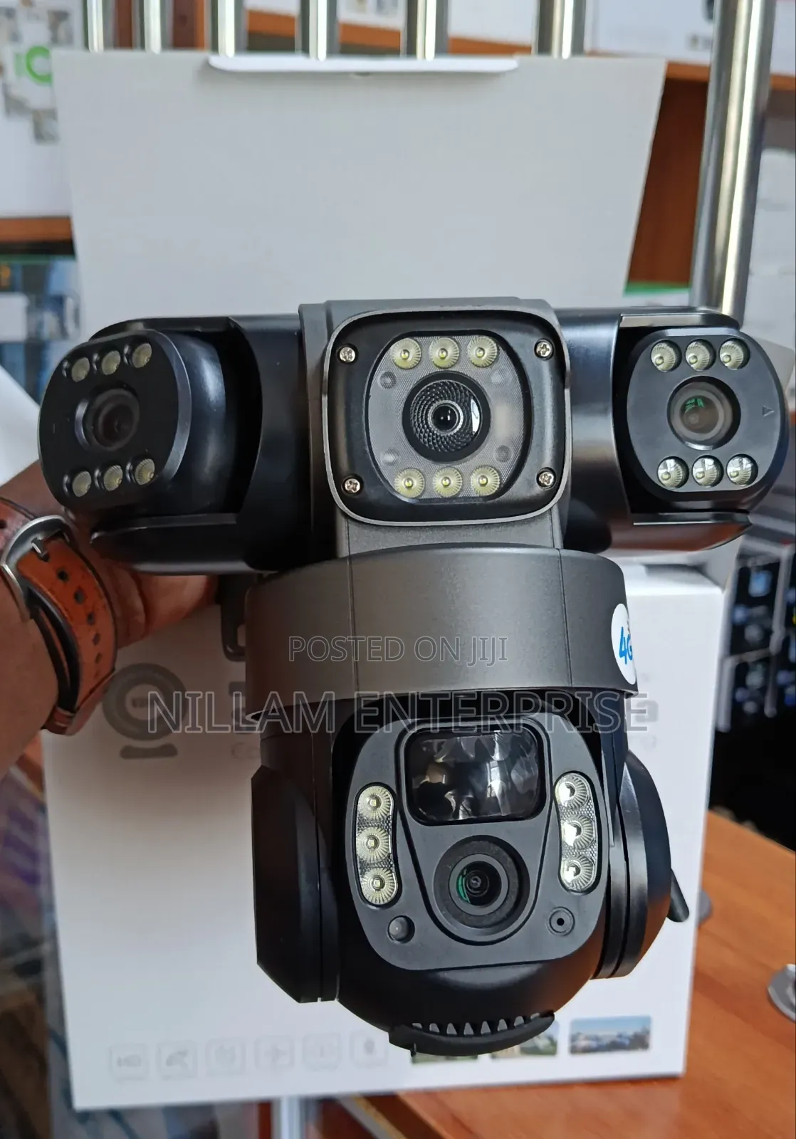 Triple Lens 4g Solar CCTV Camera|