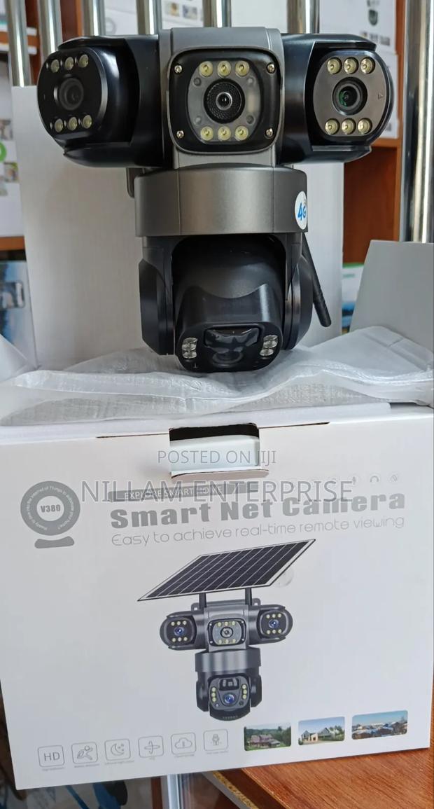 Triple Lens 4g Solar CCTV Camera| - thumbnail 2