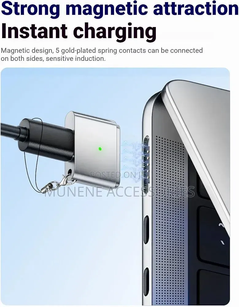 Usb-C to Magsafe 3 Adapter Compatible With Apple Macbook T-Tip