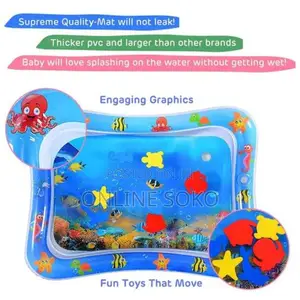 Inflatable Baby Tummy Time Water Activity Play Mat-Infants 3-24 Months