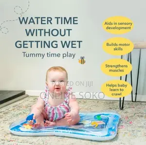 Inflatable Baby Tummy Time Water Activity Play Mat-Infants 3-24 Months