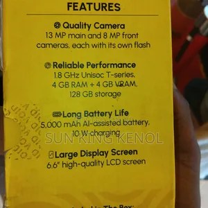 New Mobile Phone 64 GB Black