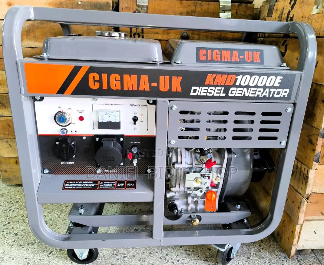 Diesel Open Type Generator Cigma-Uk With 192f Engine (9kva)
