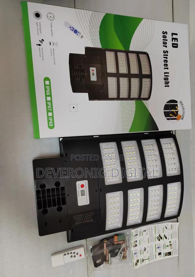 *1200w Solar Street Light + Pole* - thumbnail 2