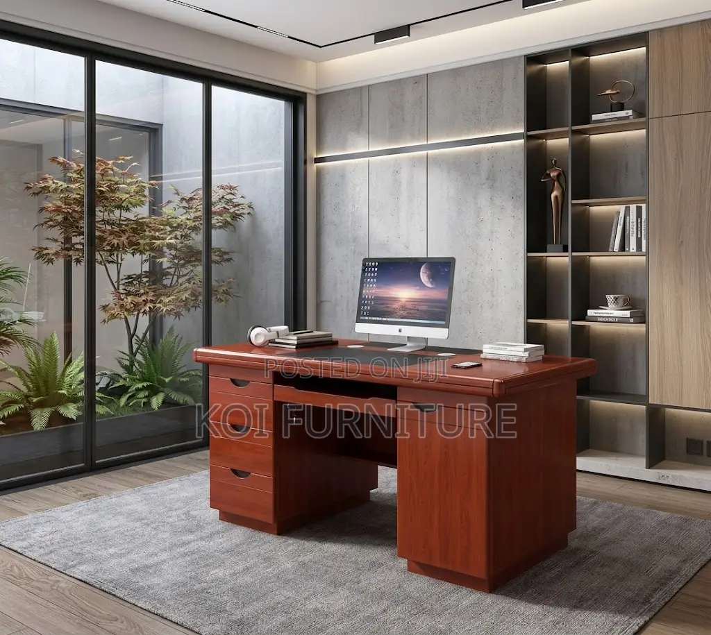Office Desk; 1.2 Meters Exceutive Mahogany Professional Look Desk