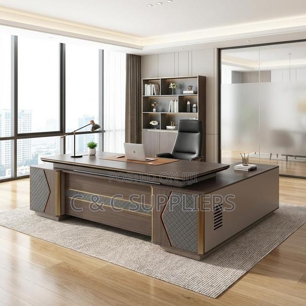 Executive Office L-Shaped Table-2.4m - thumbnail 2
